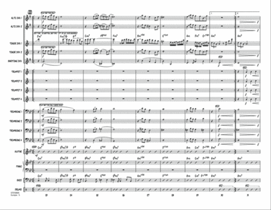 Europa - Conductor Score (Full Score) Jazz Ensemble scores gallery preview page 5