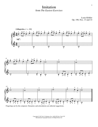 Imitation, Op. 190, Nos. 13 and 14