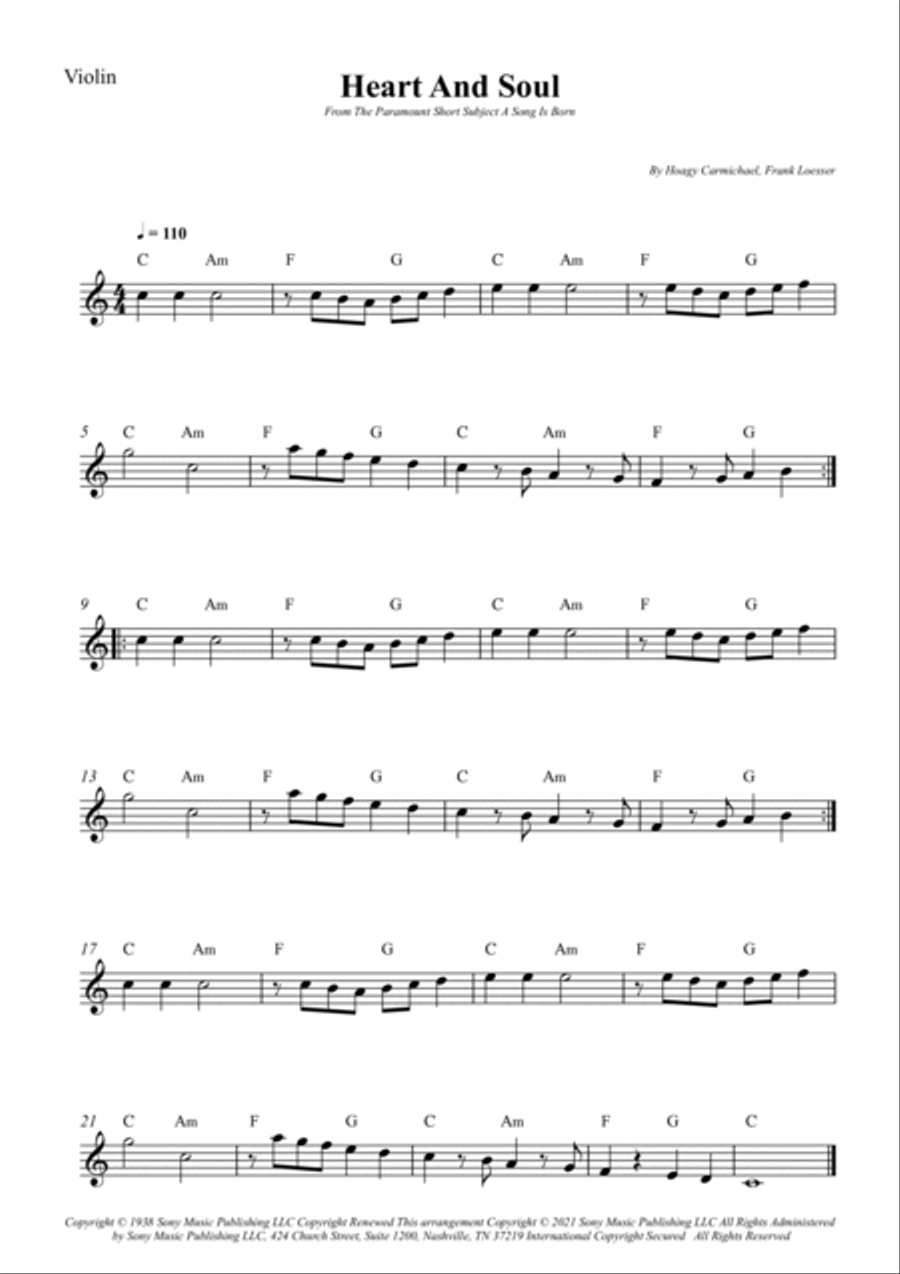 Heart And Soul String Duet scores gallery preview page 2