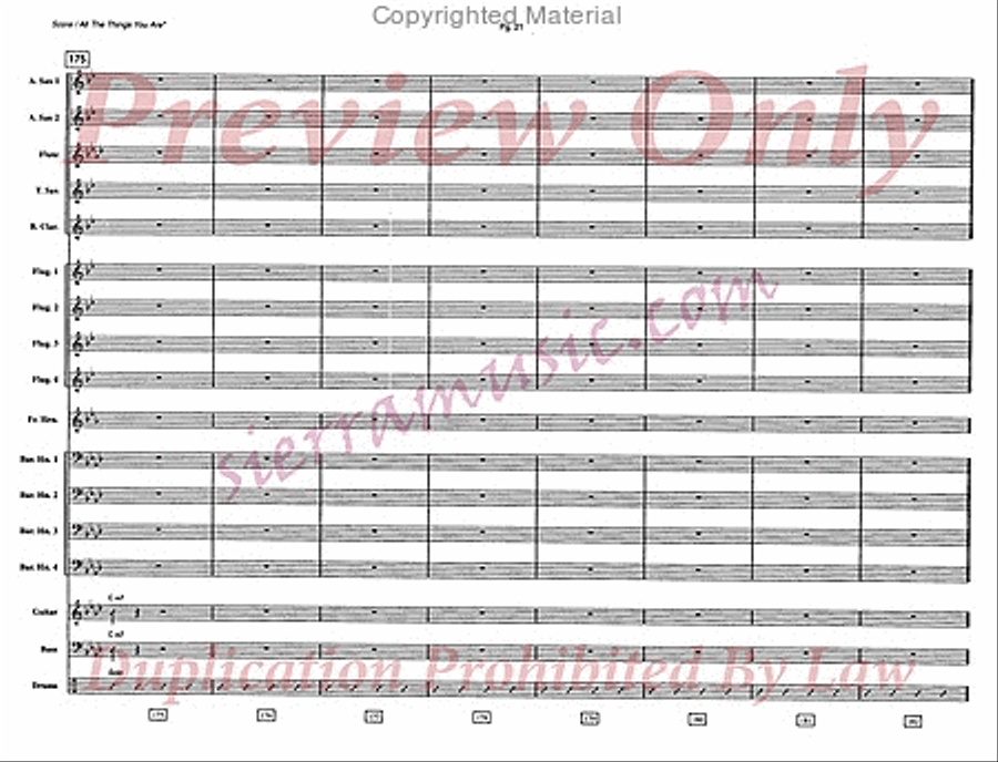 All The Things You Are Jazz Ensemble scores gallery preview page 22