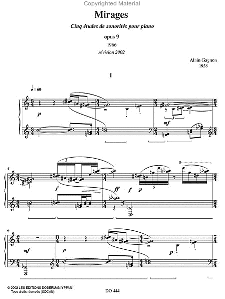 Mirages op. 3 Piano Solo scores gallery preview page 2