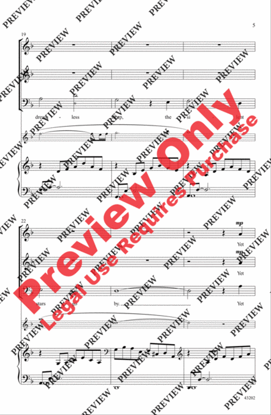 Prelude to Bethlehem 3-Part scores gallery preview page 5