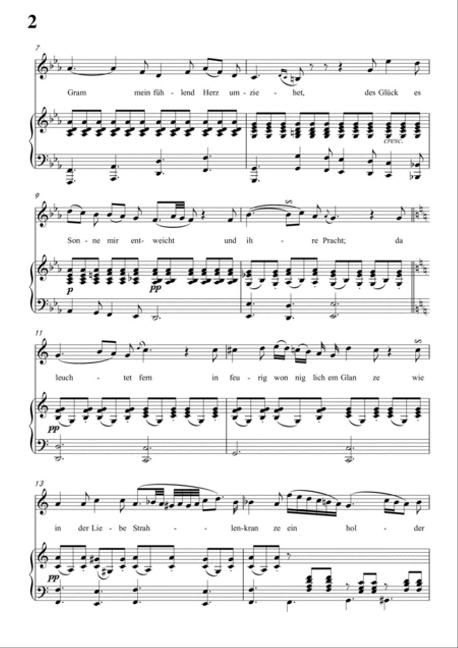Schubert-Blondel zu Marien in c minor,for Vocal and Piano Voice scores gallery preview page 3