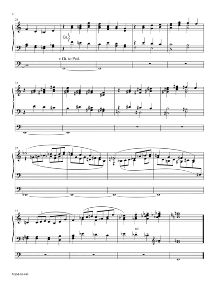 Suite for Organ with Minimal Pedal Organ scores gallery preview page 3