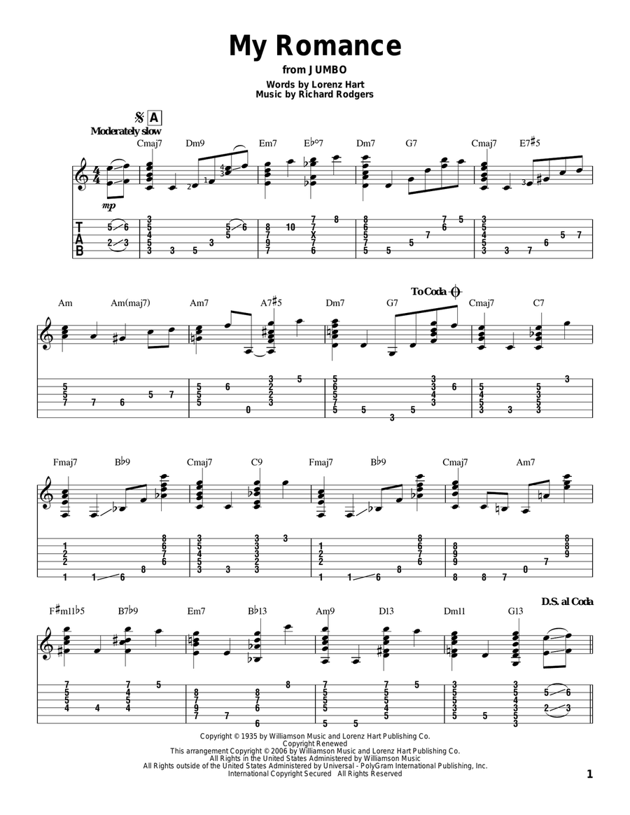 My Romance Electric Guitar scores gallery preview page 1
