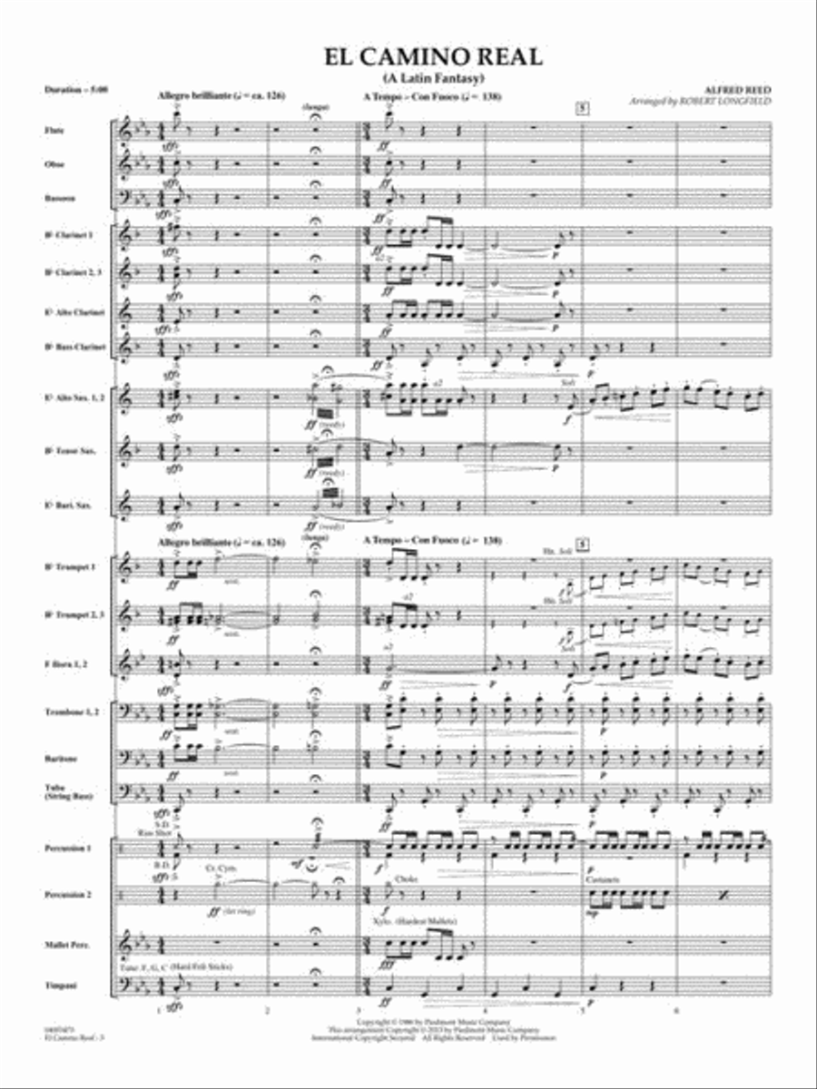 El Camino Real Concert Band scores gallery preview page 6