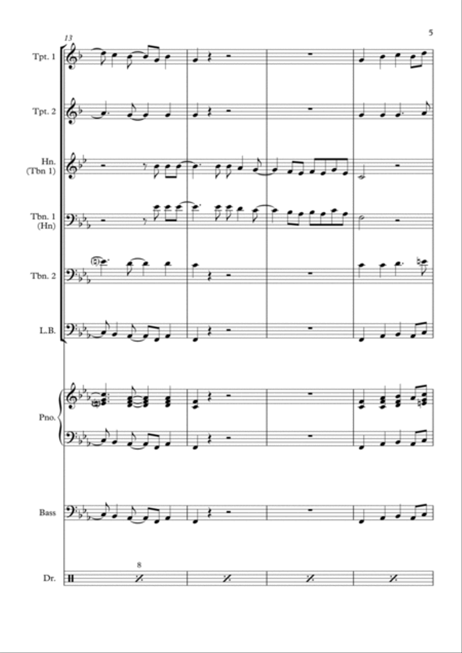 Happy Brass Quintet scores gallery preview page 5