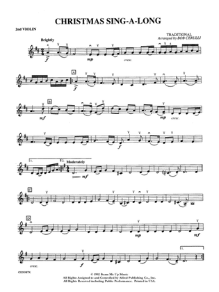 Christmas Sing-a-Long: 2nd Violin