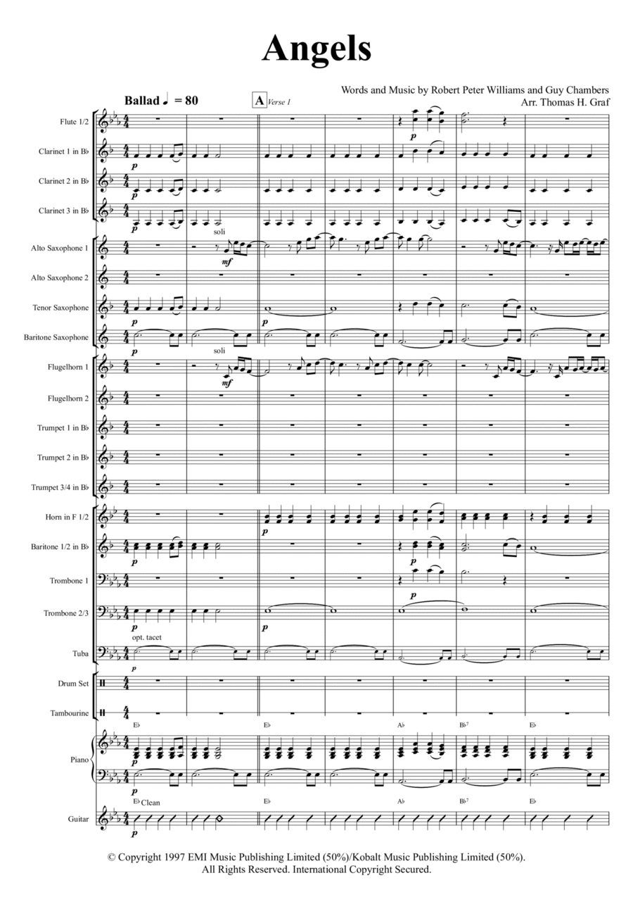 Angels Concert Band scores gallery preview page 1