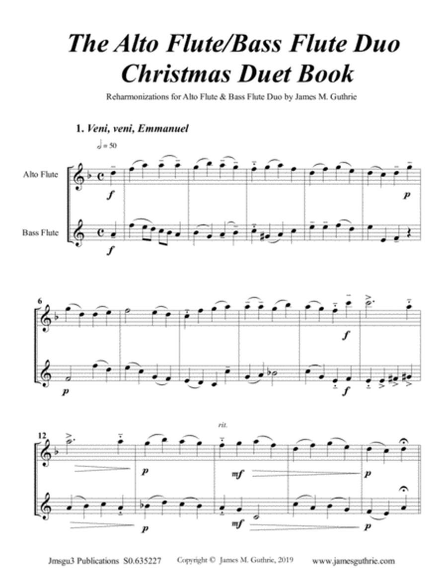 The Alto Flute & Bass Flute Christmas Duet Book image number null