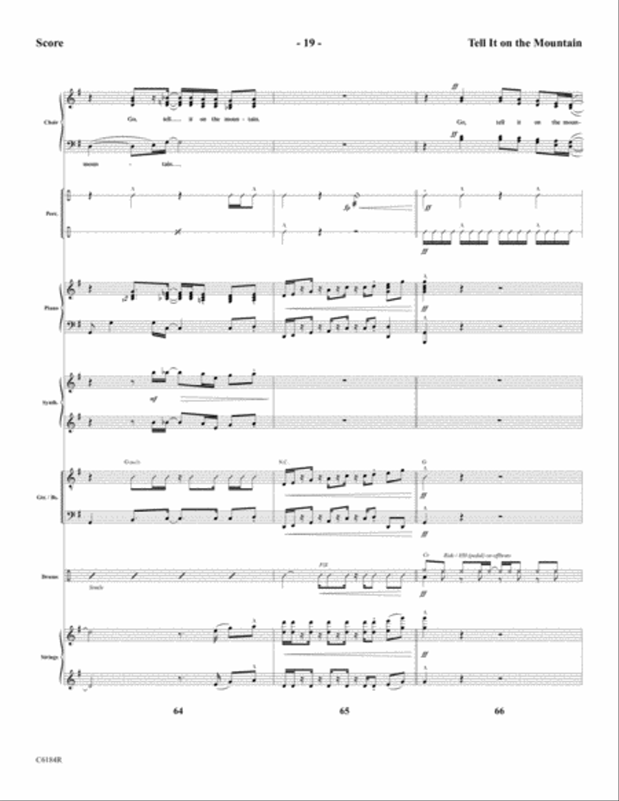 Tell It On the Mountain Tell It On the Mountain Choir scores gallery preview page 21