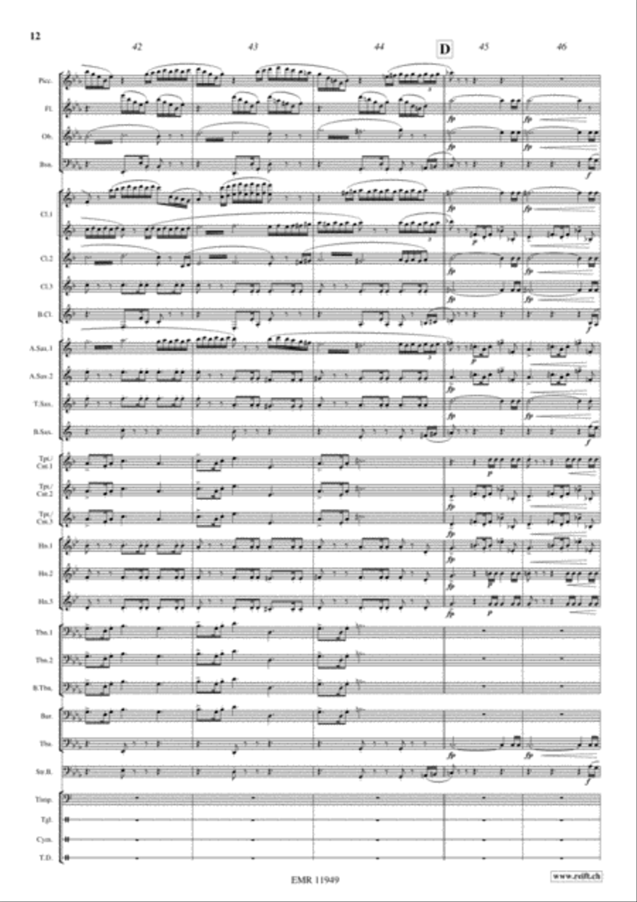 Apocalypse Now Concert Band scores gallery preview page 13