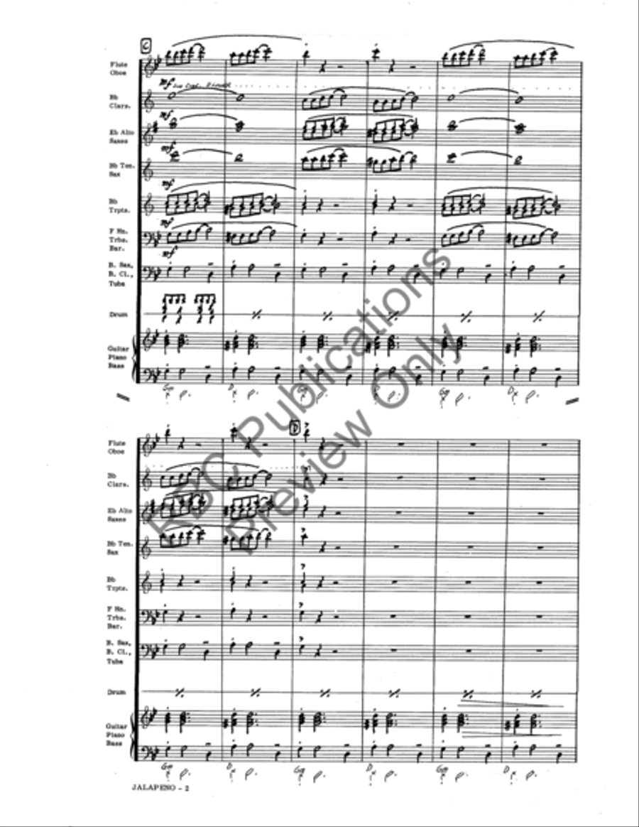 Jalapeno Jazz Ensemble scores gallery preview page 4