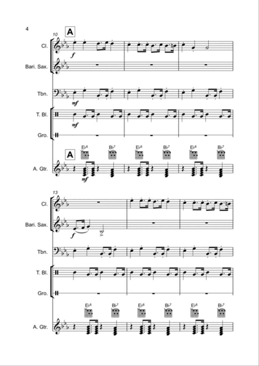 Old Ned (theme From Steptoe And Son) Clarinet scores gallery preview page 4
