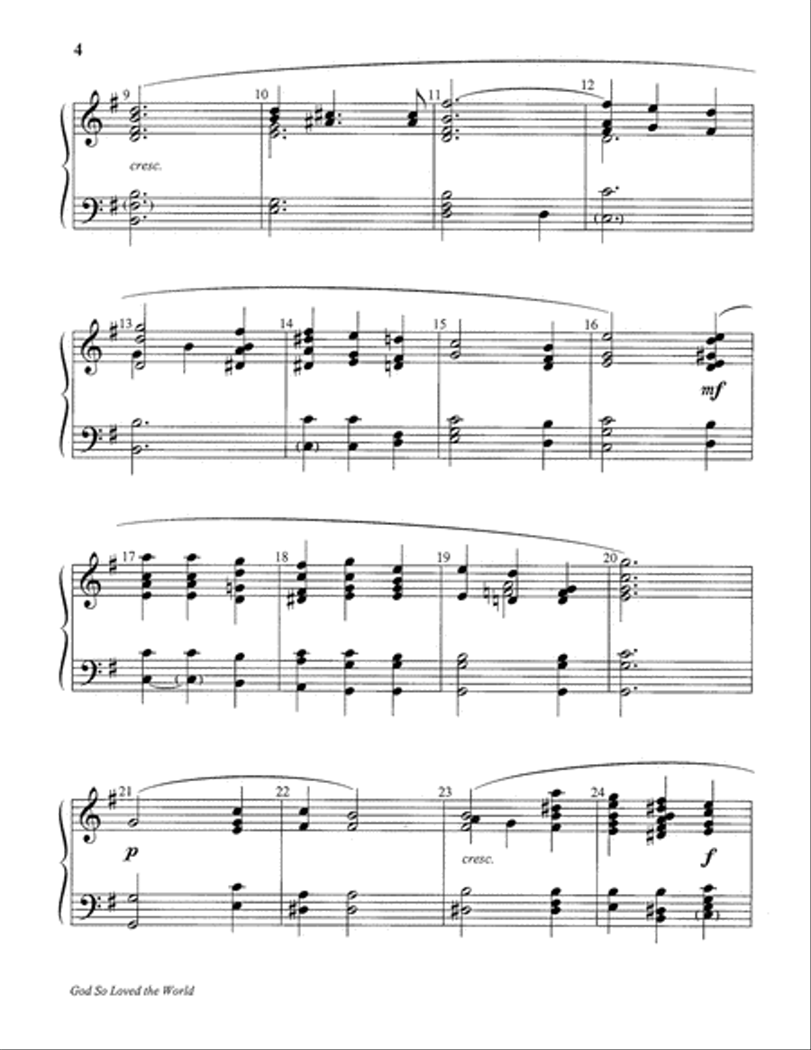 God So Loved the World God So Loved the World 4-Octaves scores gallery preview page 12
