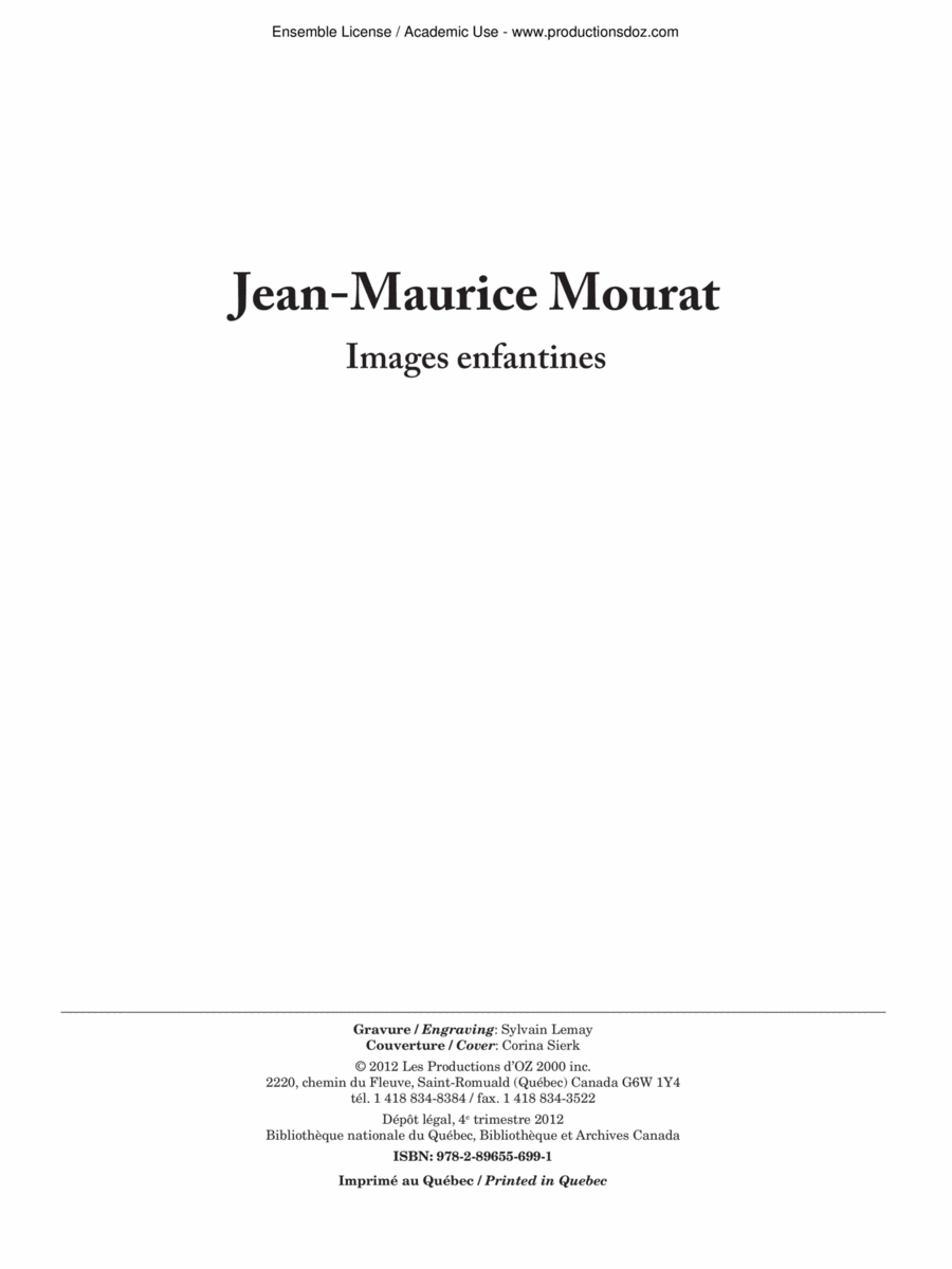 Images enfantines Classical Guitar scores gallery preview page 1