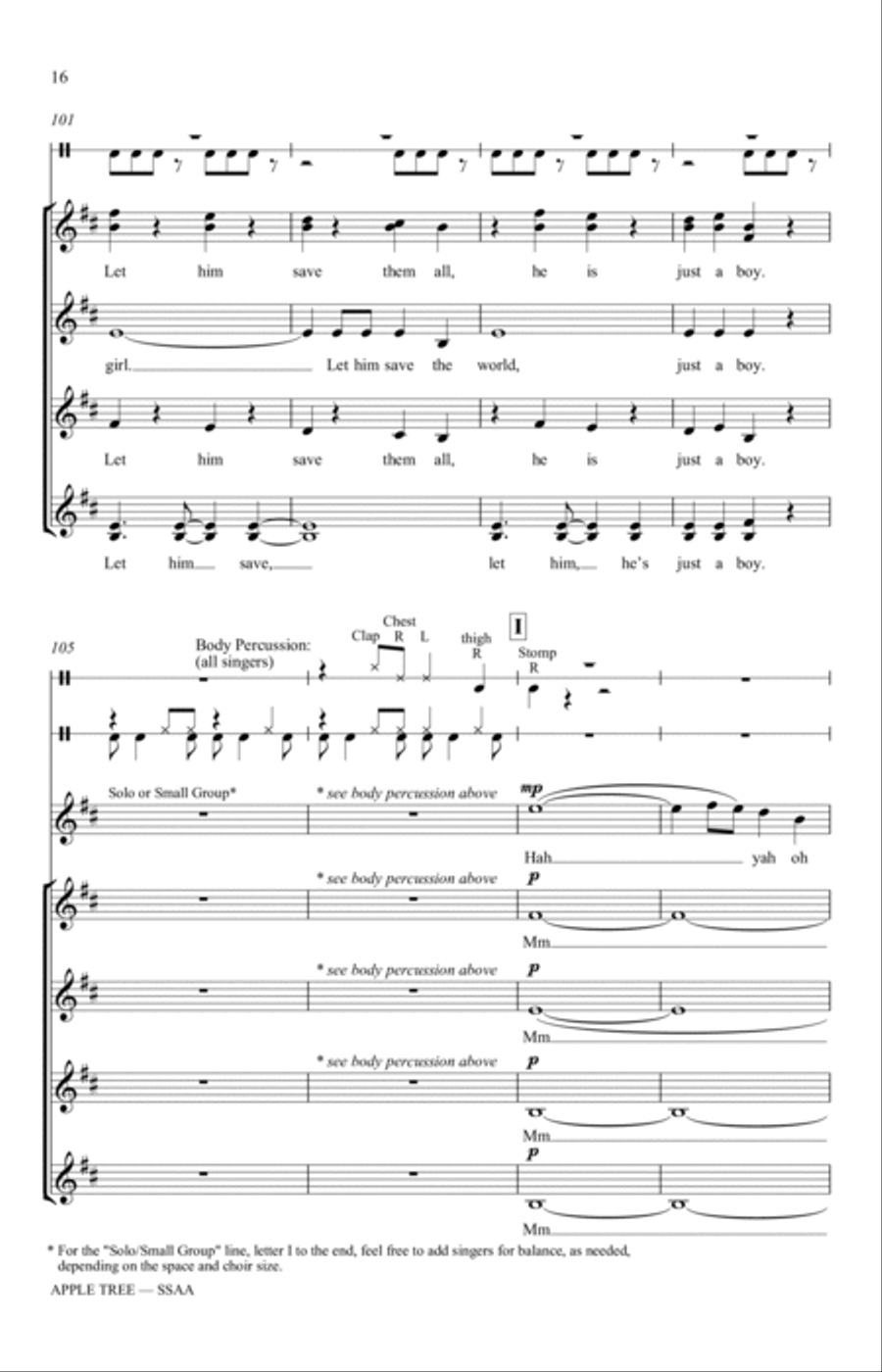 Apple Tree (arr. Katerina Gimon) SSAA scores gallery preview page 14