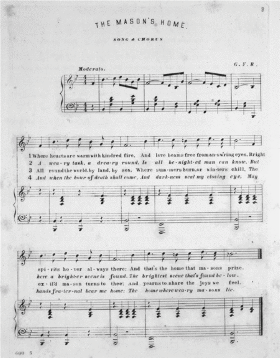 Songs of the Free Masons Voice scores gallery preview page 2