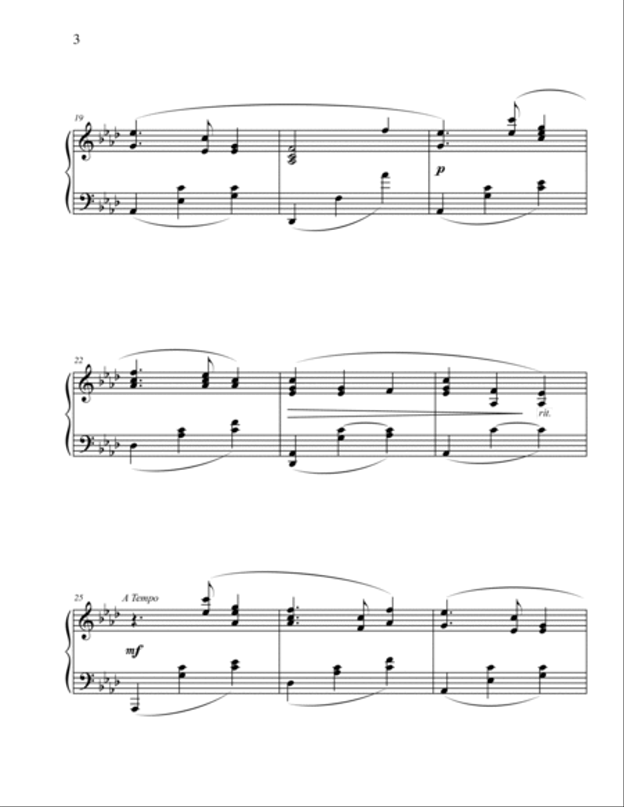 Three Waltzes Piano Solo scores gallery preview page 3