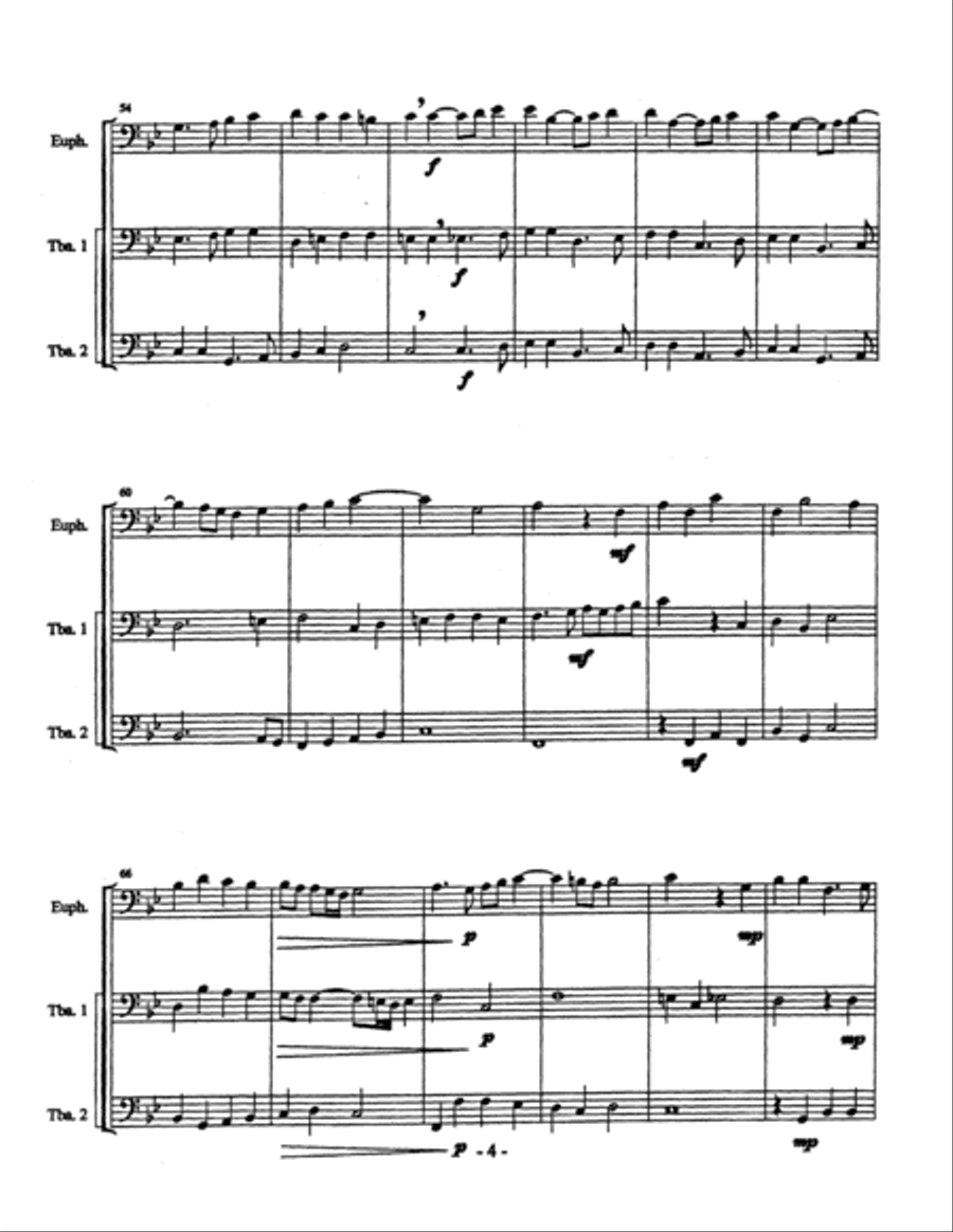 Whither Away so Fast? Brass Trio scores gallery preview page 5