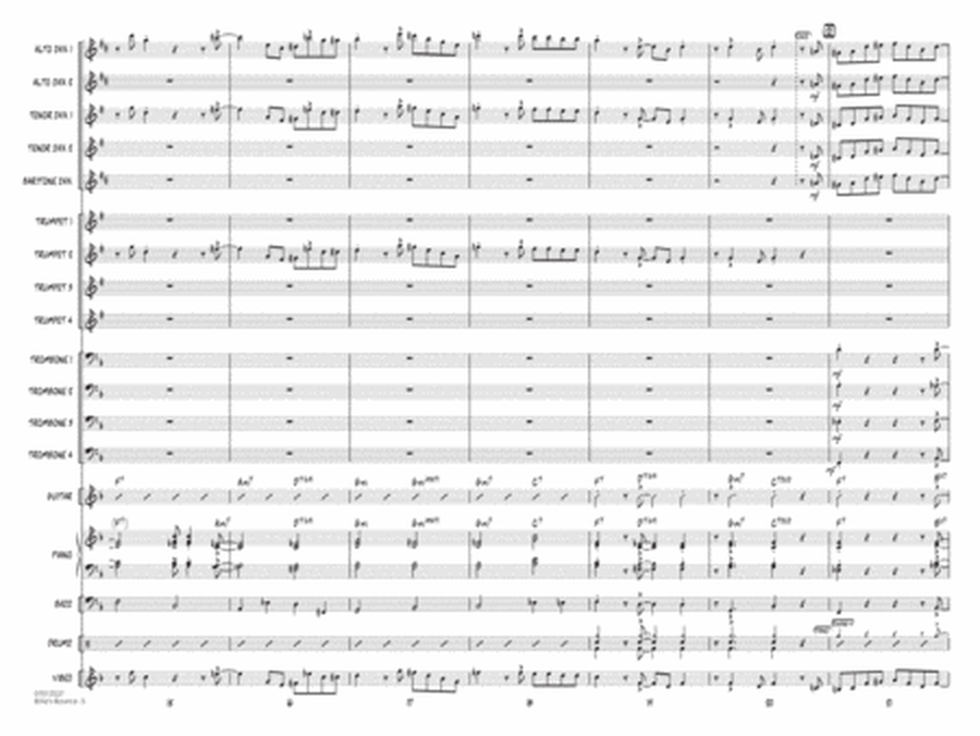 Billie's Bounce (arr. John Wasson) - Conductor Score (Full Score)
