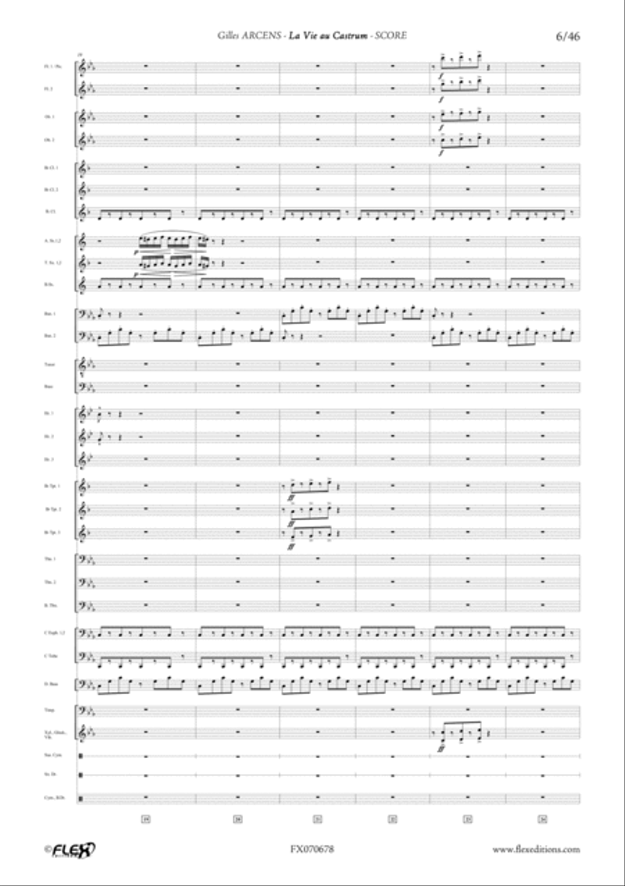 1244 - 5 - La Vie au Castrum Men's Choir scores gallery preview page 6