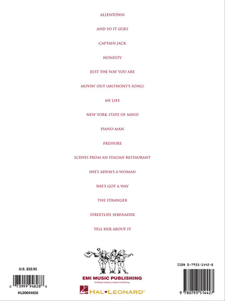 The Billy Joel Keyboard Book Piano scores gallery preview page 6