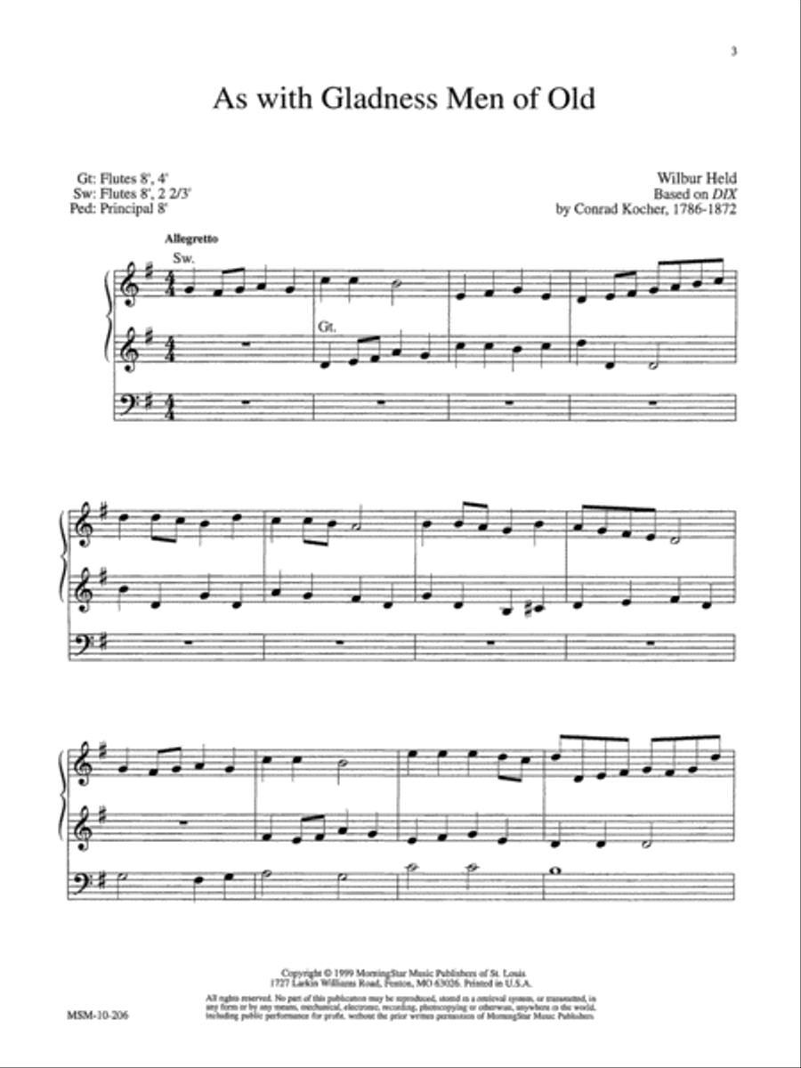 As with Gladness Men of Old Organ scores gallery preview page 1