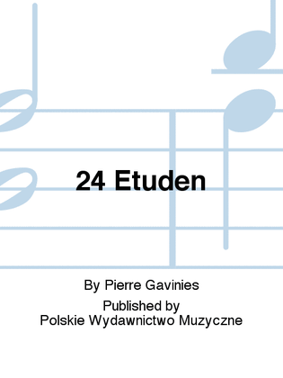 Book cover for 24 Etüden
