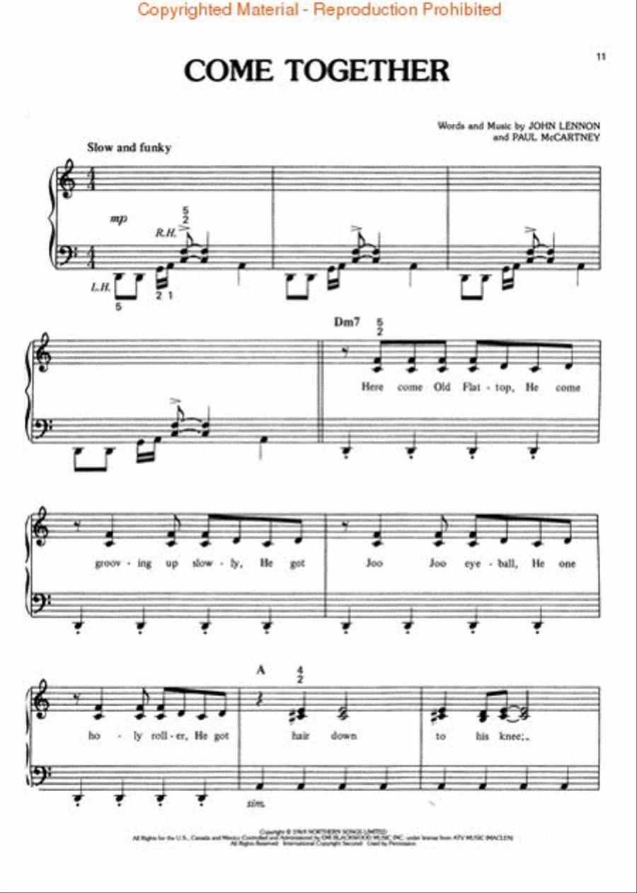 Beatles Greatest Hits Easy Piano scores gallery preview page 4