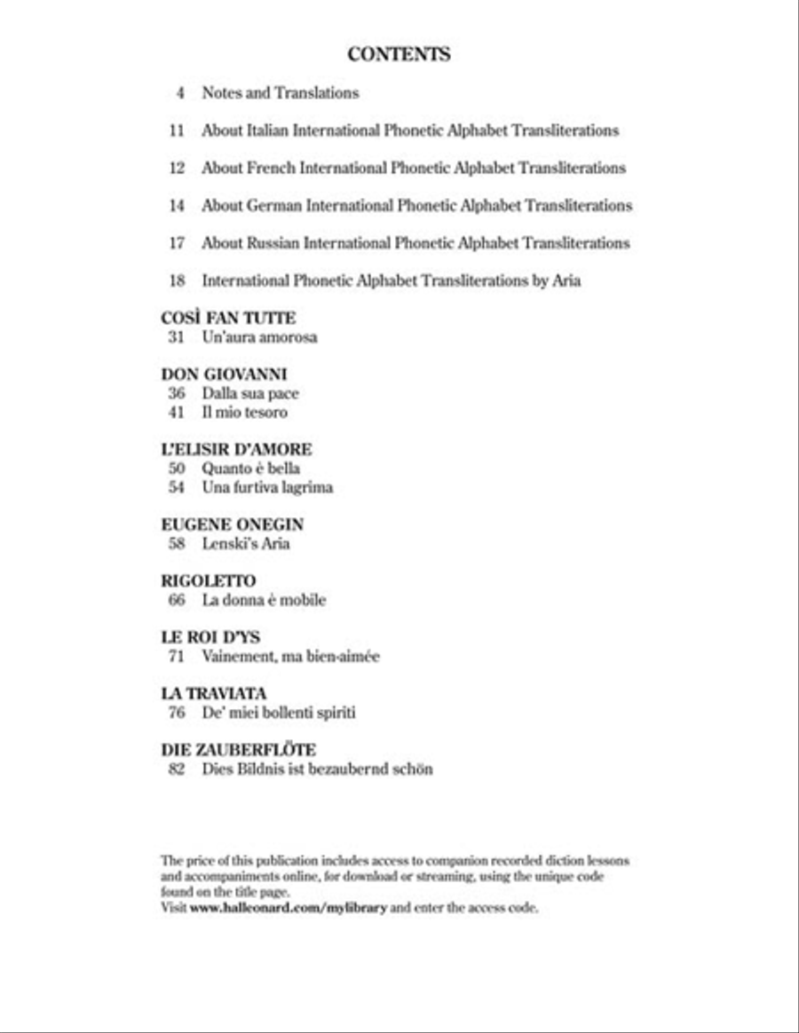 Selected Opera Arias Selected Opera Arias Voice Solo scores gallery preview page 3