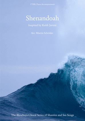 Book cover for Shenandoah (inspired by Keith Jarrett) - Arrangement for men's choir (TTBB) and piano accompaniment