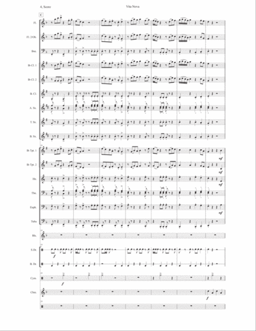 Vita Nova Concert Band scores gallery preview page 4