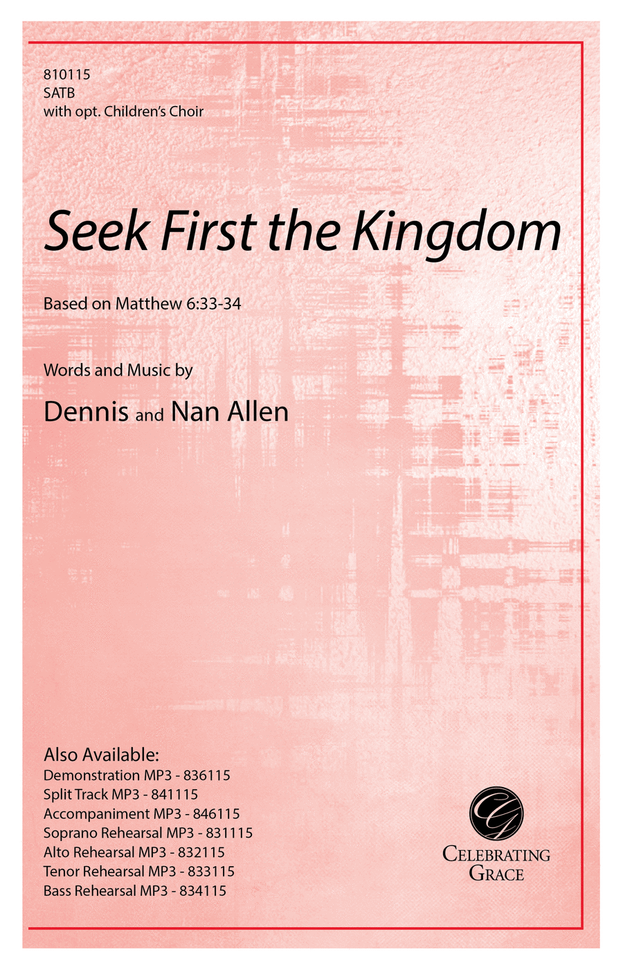 Seek First the Kingdom 4-Part scores gallery preview page 1