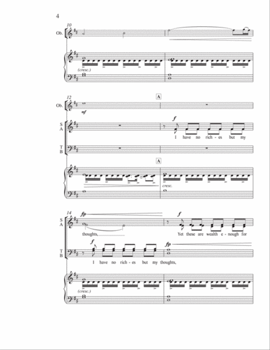 For a Breath of Ecstasy For a Breath of Ecstasy 4-Part scores gallery preview page 4
