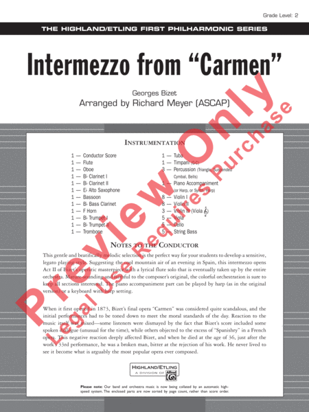 Intermezzo from Carmen image number null
