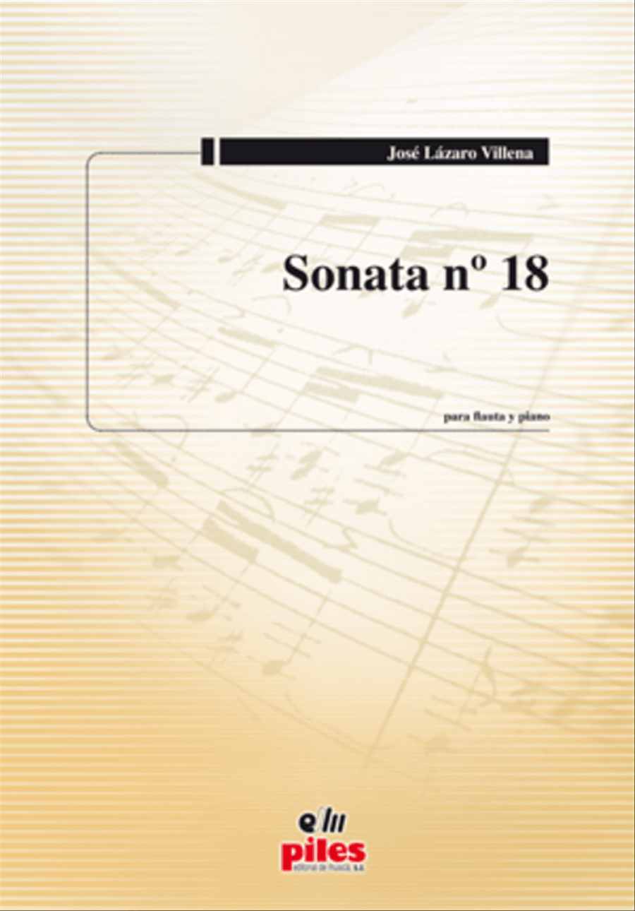 Sonata No. 18 (Flauta y Piano) Flute Solo scores gallery preview page 1