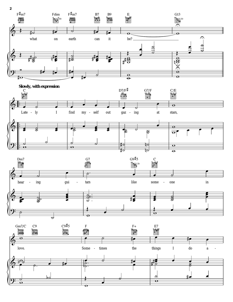 Like Someone In Love Piano, Vocal, Guitar scores gallery preview page 2
