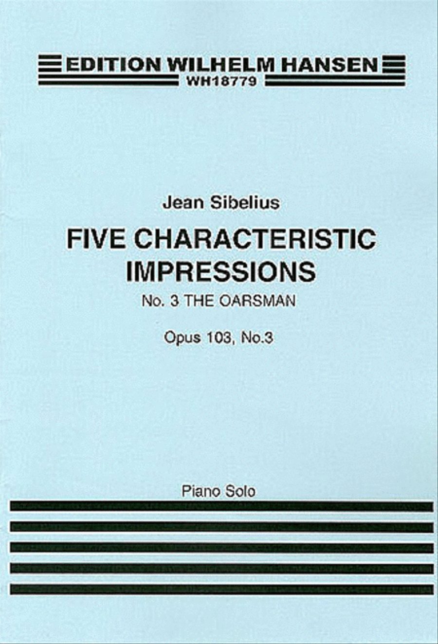 Jean Sibelius: Five Characteristic Impressions Op.103 No.3 - The Oarsman Piano Solo scores gallery preview page 1