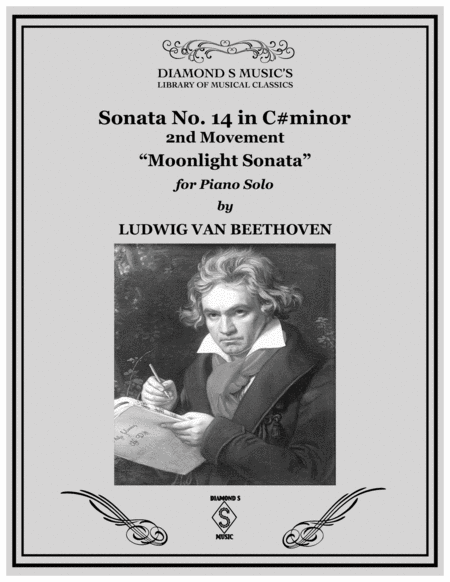 Moonlight Sonata - Piano Sonata No. 14 in C#minor - Beethoven - 2nd movement image number null