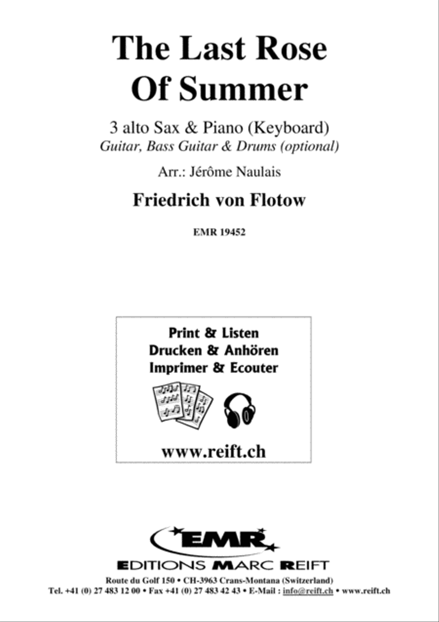 The Last Rose Of Summer Alto Saxophone scores gallery preview page 2