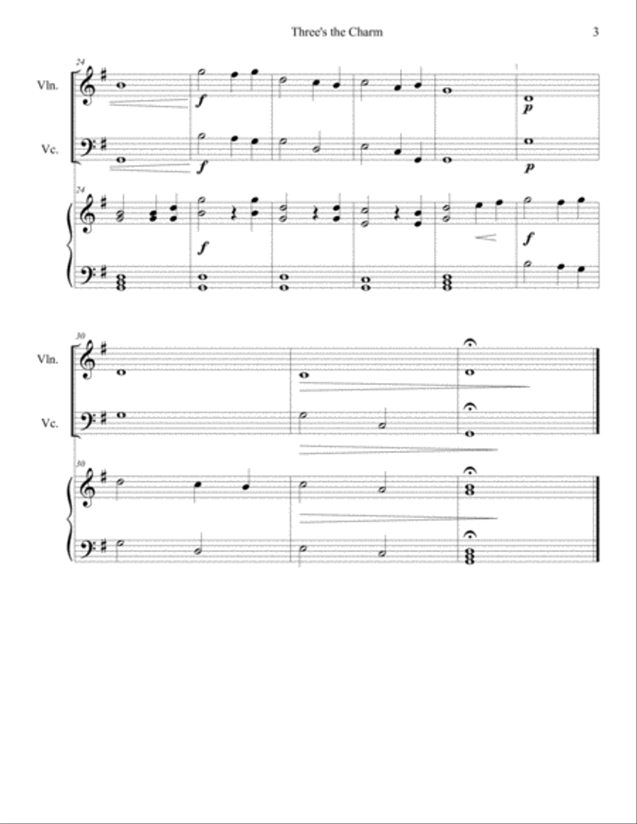 Three's the Charm Piano Trio scores gallery preview page 3