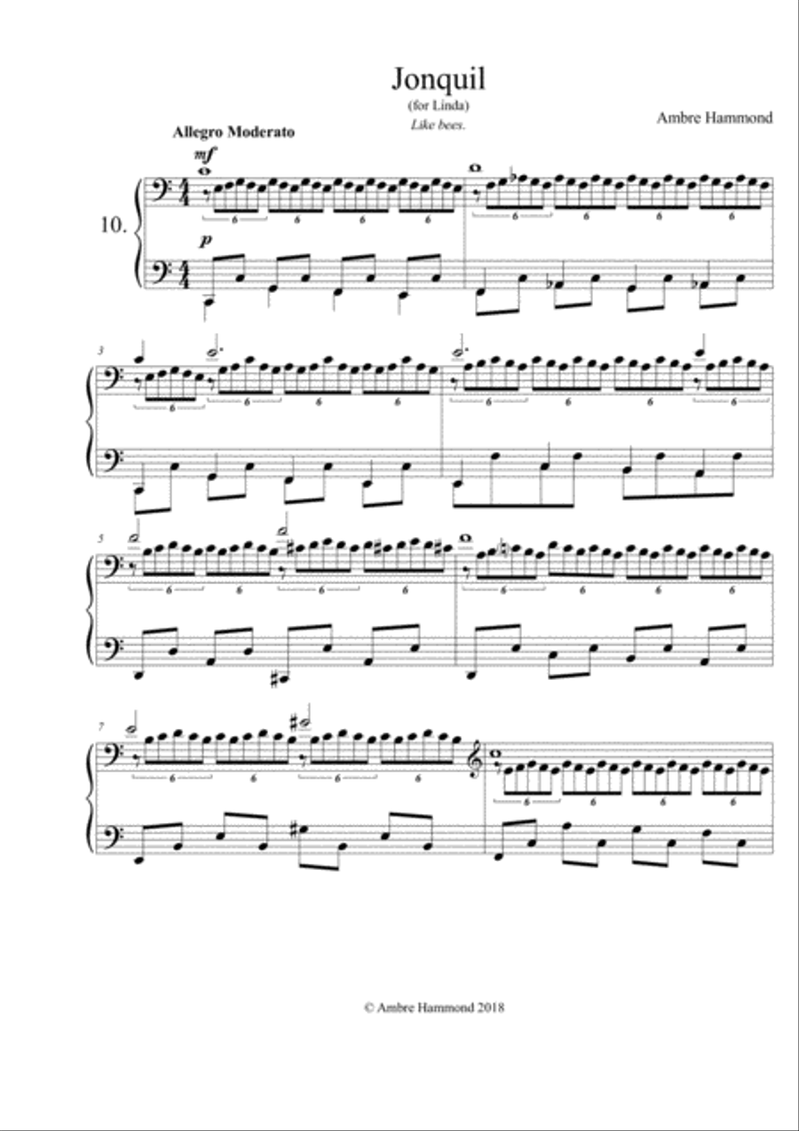 Jonquil Piano Solo scores gallery preview page 1