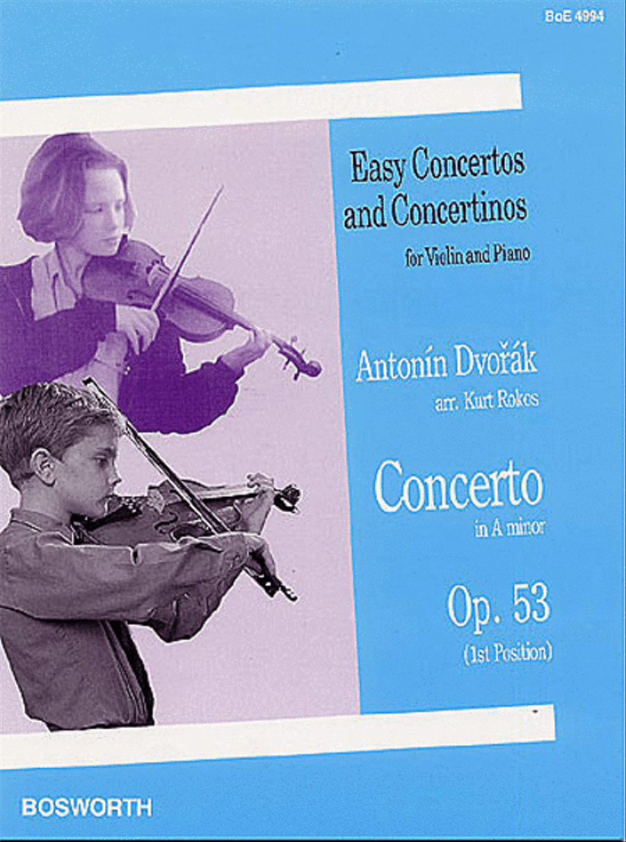 Antonin Dvorak (Arr. Rokos): Concerto In A Minor For Violin And Piano Op.53 Viola scores gallery preview page 1