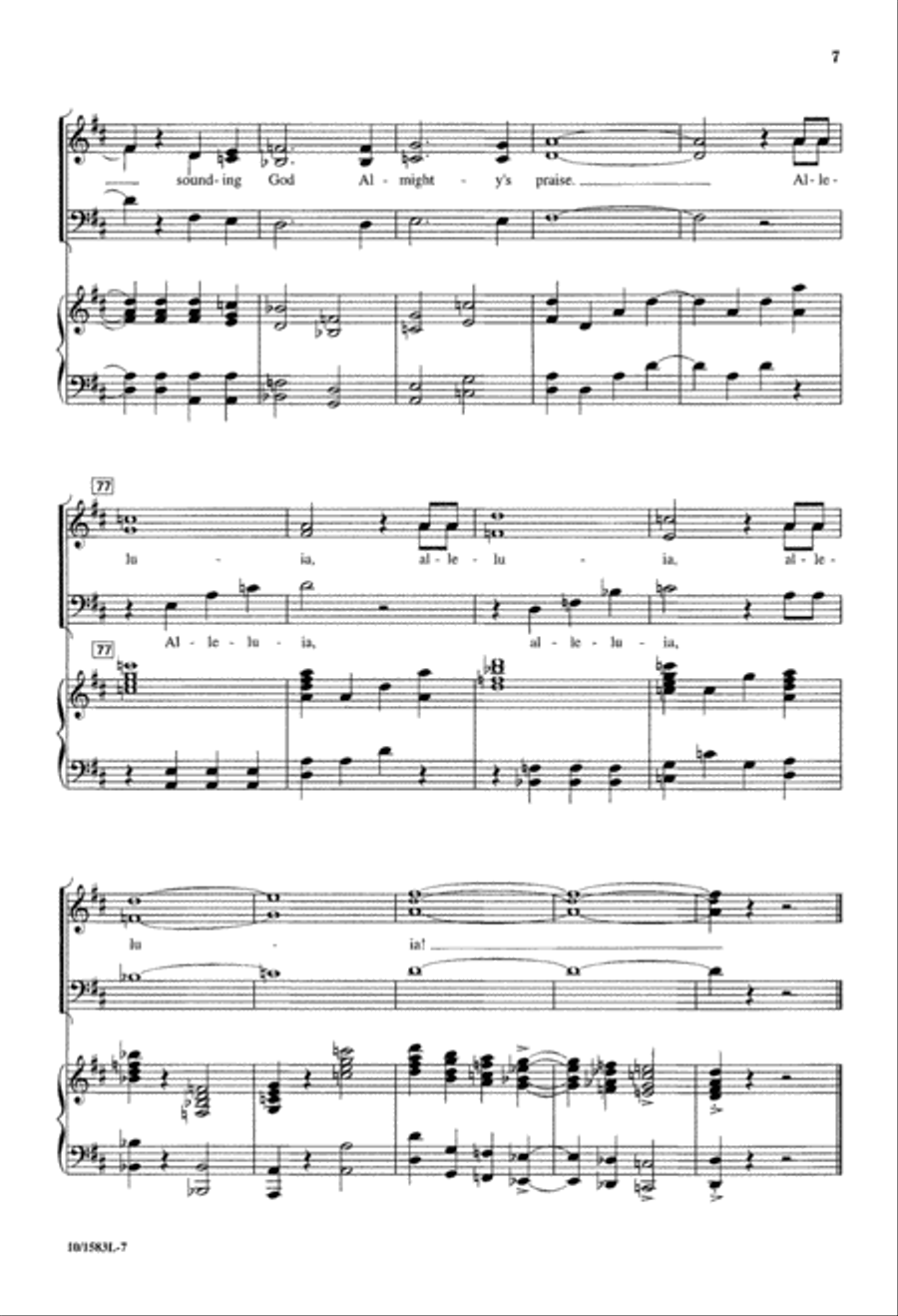 O Come, O Come, Our Voices Raise 3-Part scores gallery preview page 7