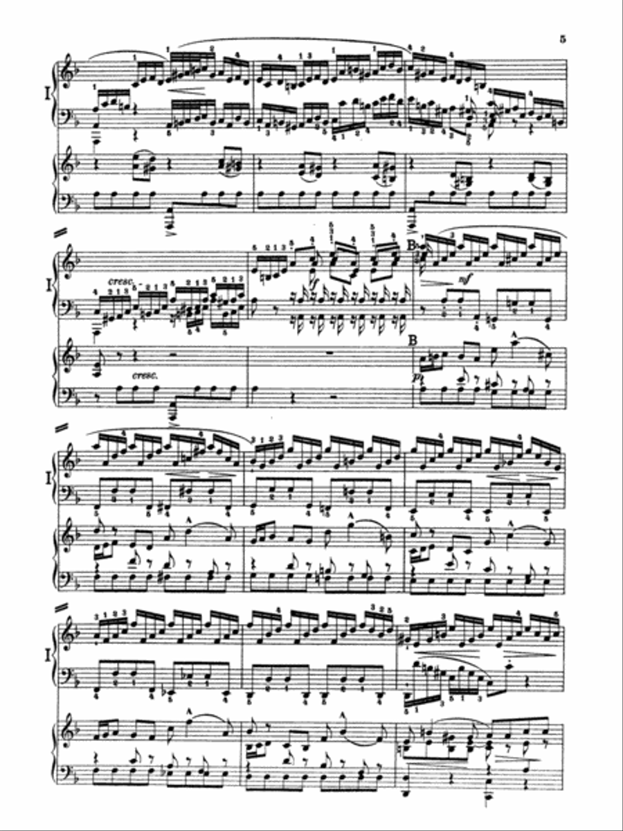 Bach: Piano Concerto in D Minor Piano scores gallery preview page 5