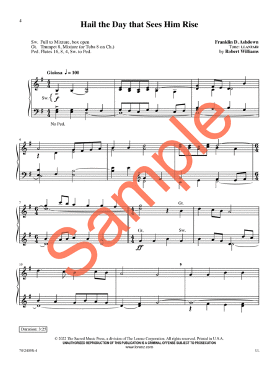 Ascension Alleluias Ascension Alleluias Organ Solo scores gallery preview page 5