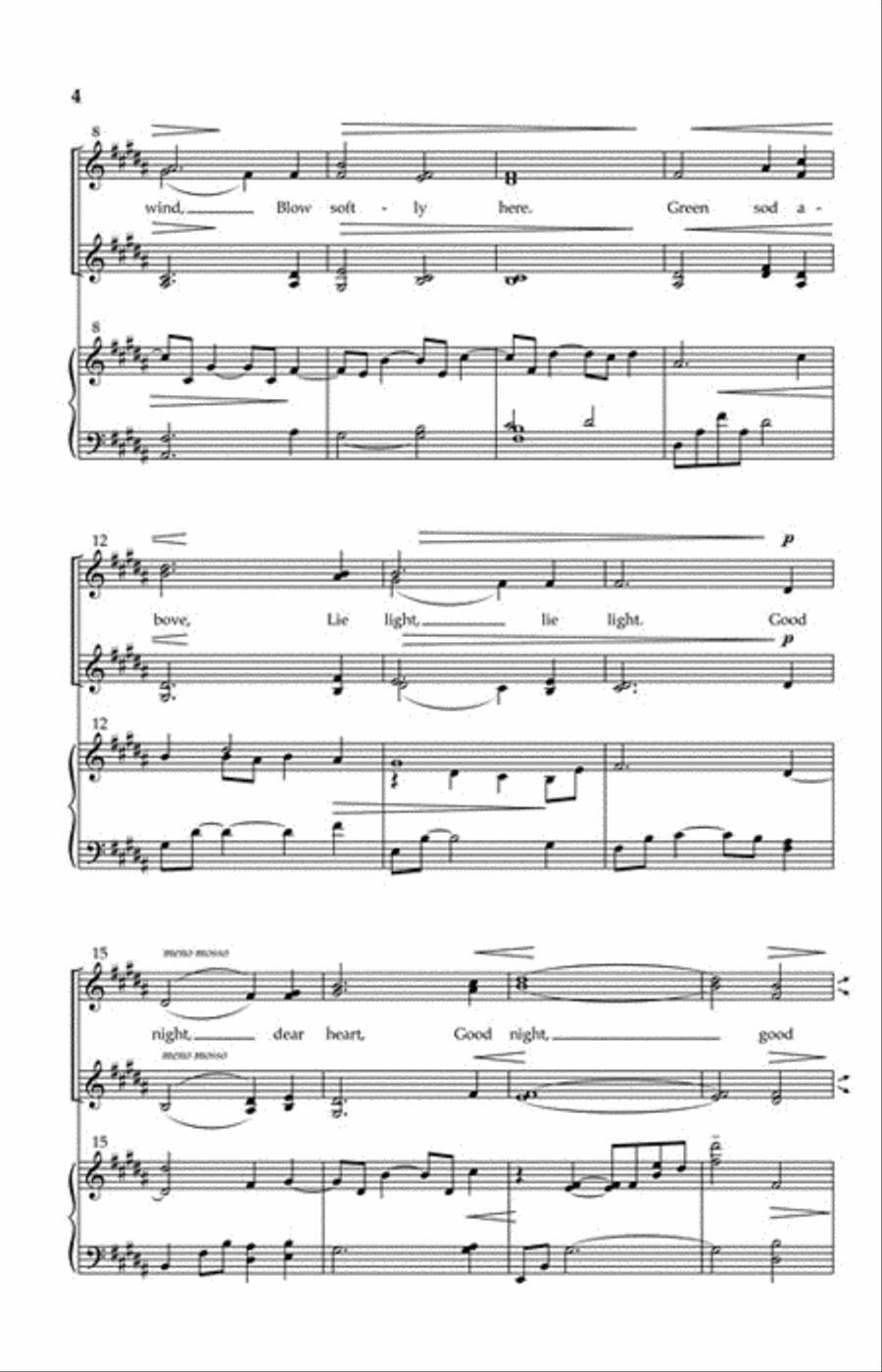Good Night, Dear Heart Good Night, Dear Heart SSAA scores gallery preview page 3