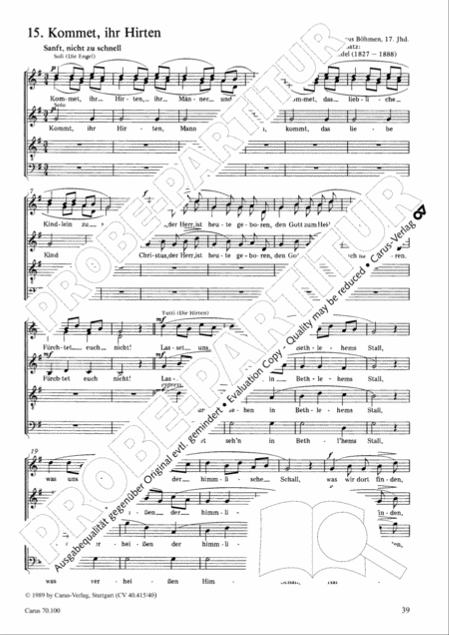 Geistliches Chorbuch der Romantik Choir scores gallery preview page 40