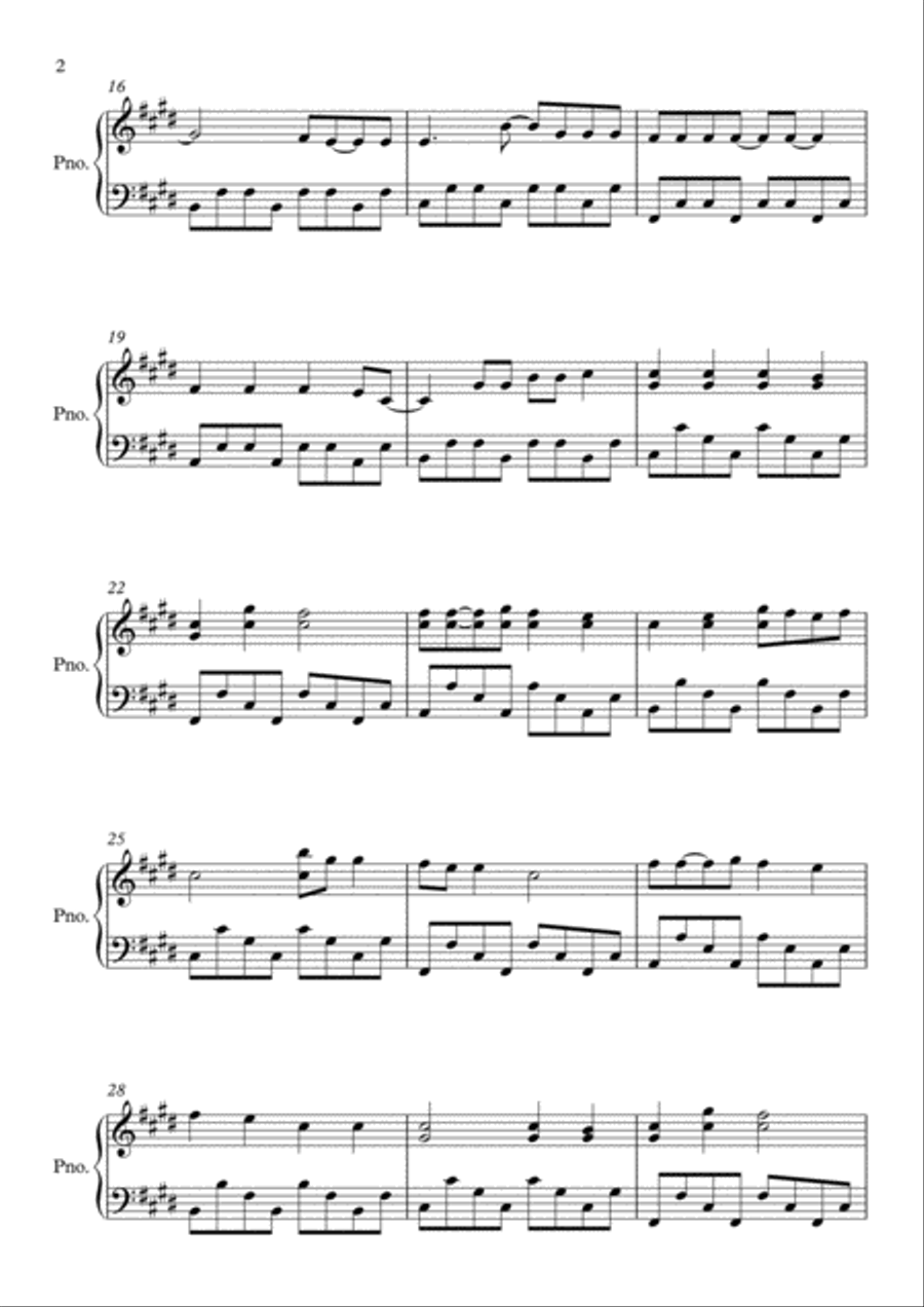 Shape Of You Shape Of You Piano Solo scores gallery preview page 2